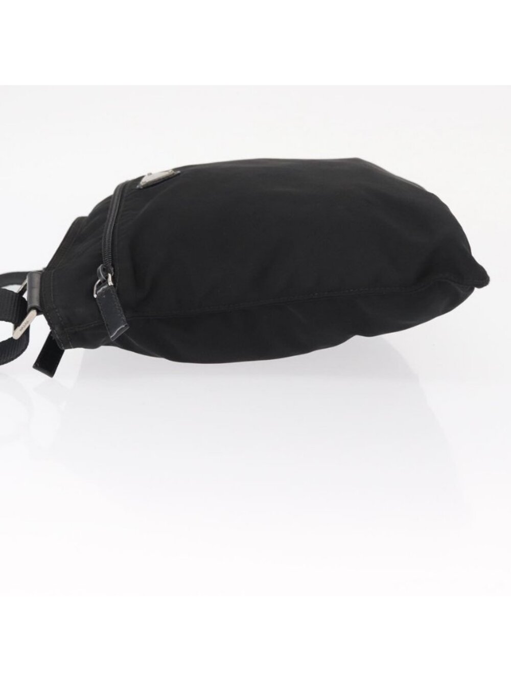 Authentic PRADA Shoulder Bag Nylon Black Silver - Picture 11 of 16